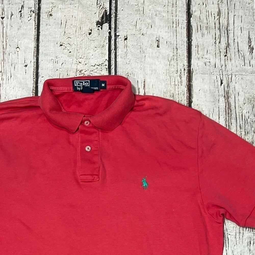 Polo Ralph Lauren Men's Pink Golf Polo Tennis Golfer Casual Shirt